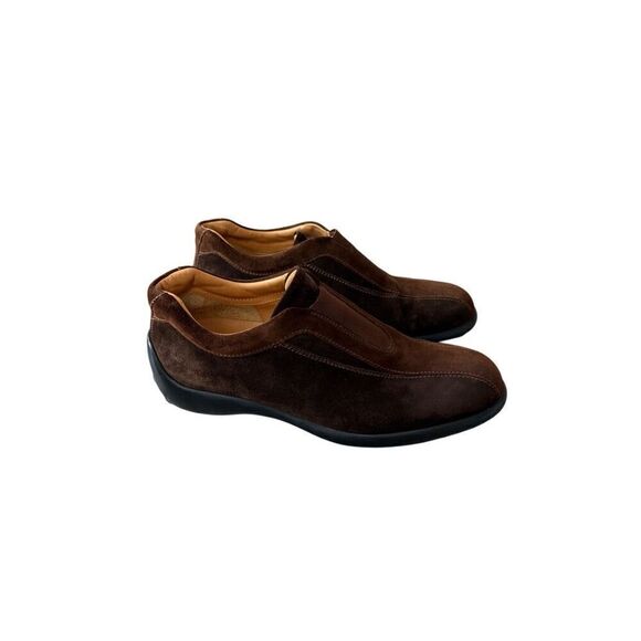 Tod\'s Mens Brown Suede Elastic Front Panel Slip On Flat Loafer Shoes Size 8.5 main image 5